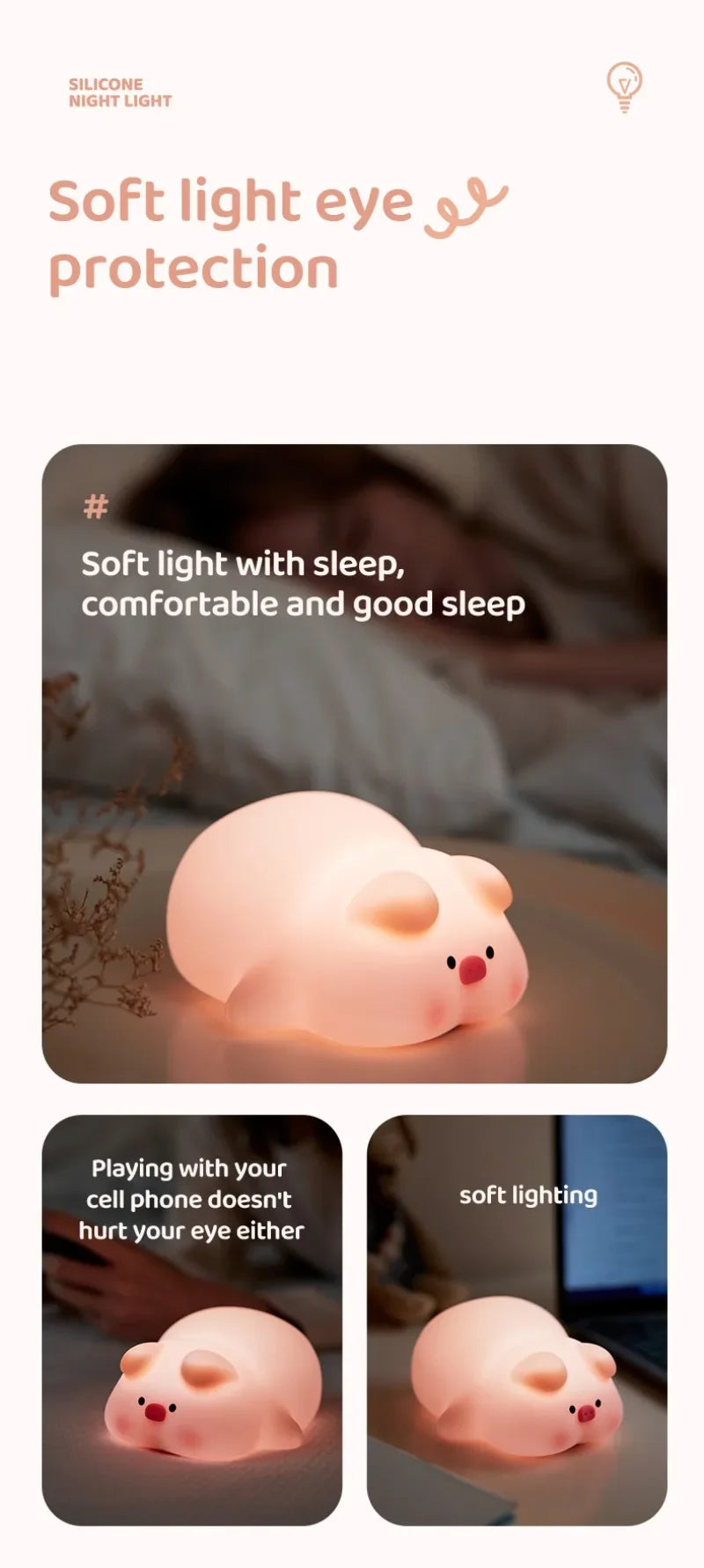 Mini Piggy Lamp